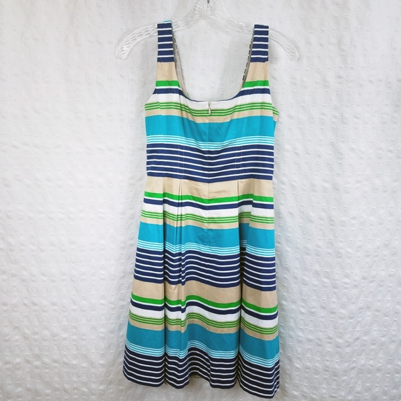 Nine West Lined Women's Summer Sun Halter Dress - Picture 5 of 8